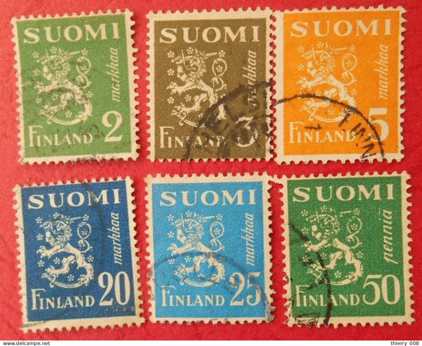 40 Suomi Finland Finlande Lions Armoiries - Autres & Non Classés