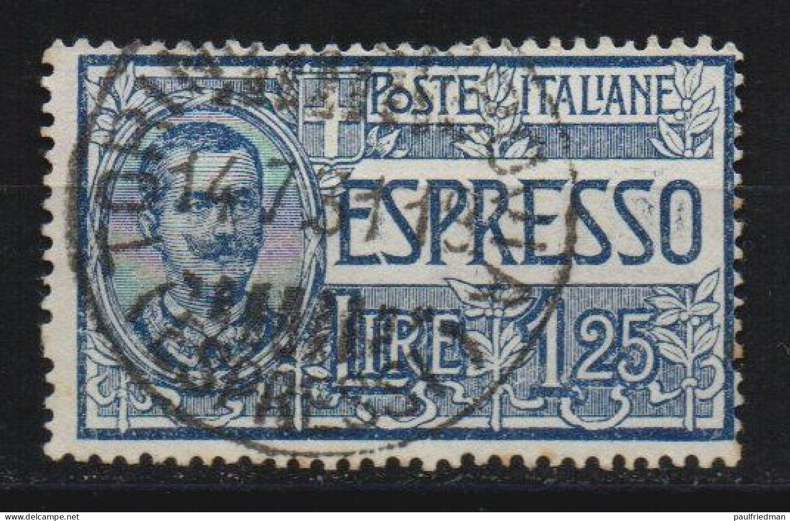 Regno 1925/26 - Espresso 1,25 - Varietà Decalco - Usato - Poste Exprèsse