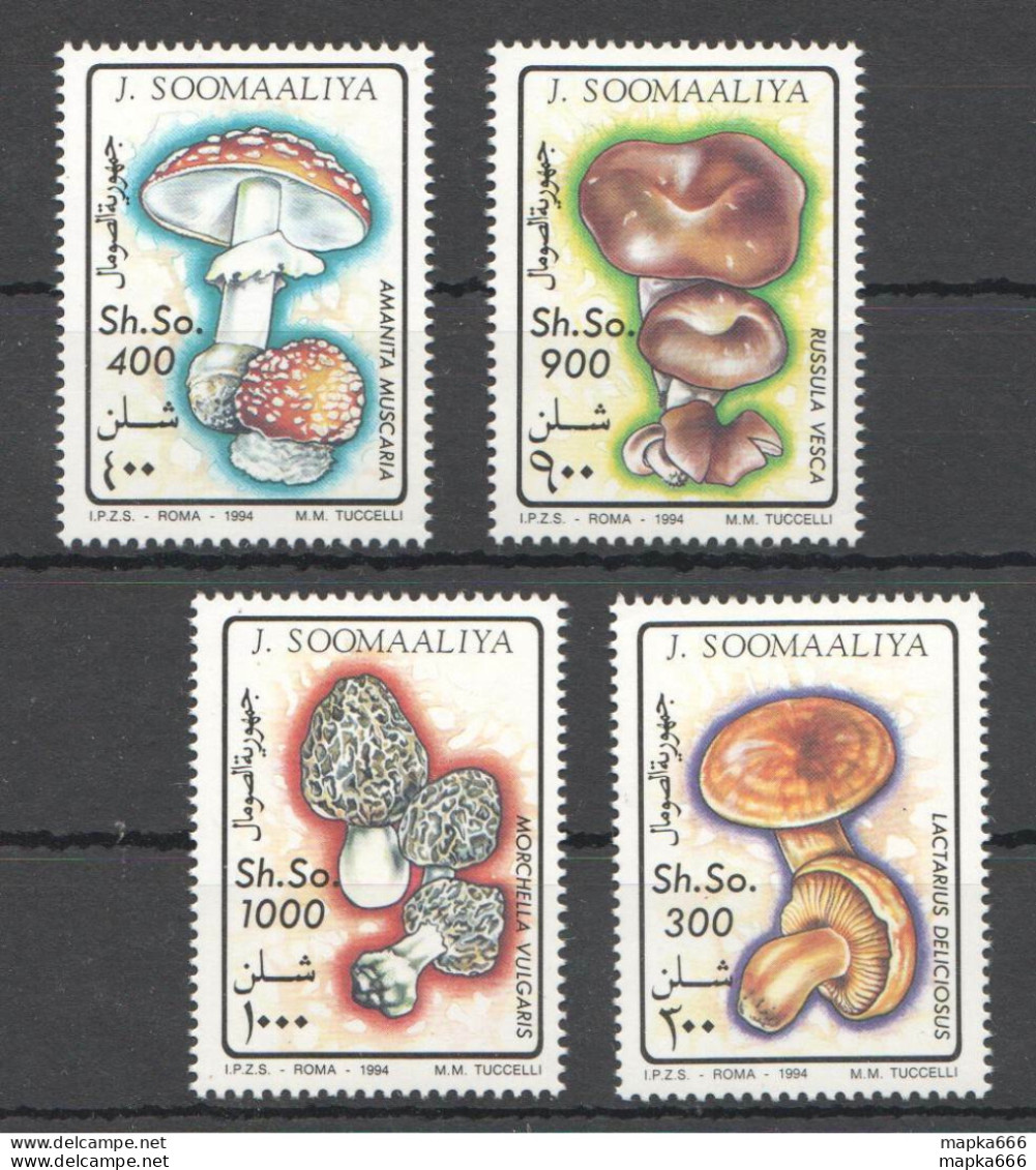 Nw1522 1994 Somalia Mushrooms Nature #503-506 Michel 10 Euro Mnh - Pilze