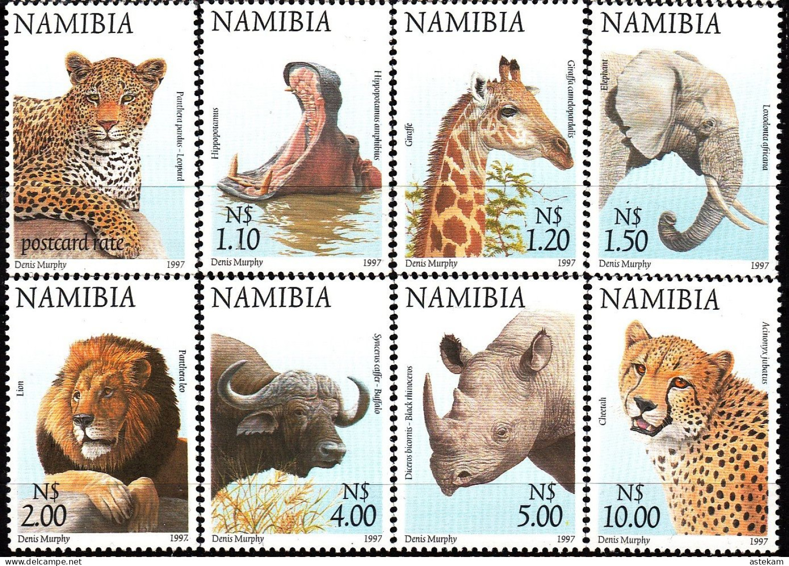 NAMIBIA 1997, WILD ANIMALS, EIGHT MNH STAMPS Of SERIES With GOOD QUALITY, ANOTHER STAMPS Are With DIFFERENT TOPICS - Namibia (1990- ...)