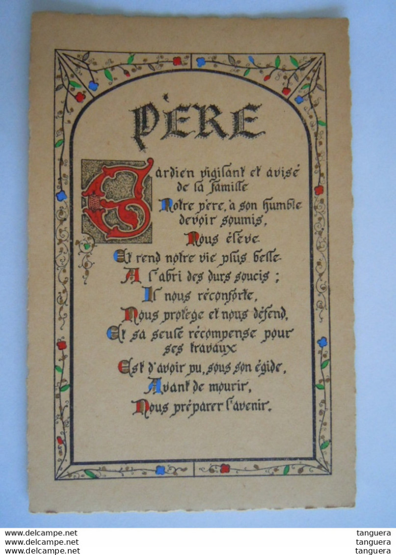 Enluminures Pensée - Père Gardien Vigilant Et Avisé De La Famille Notre Père, à Son Humble Devoir Soumis..... - Filosofie