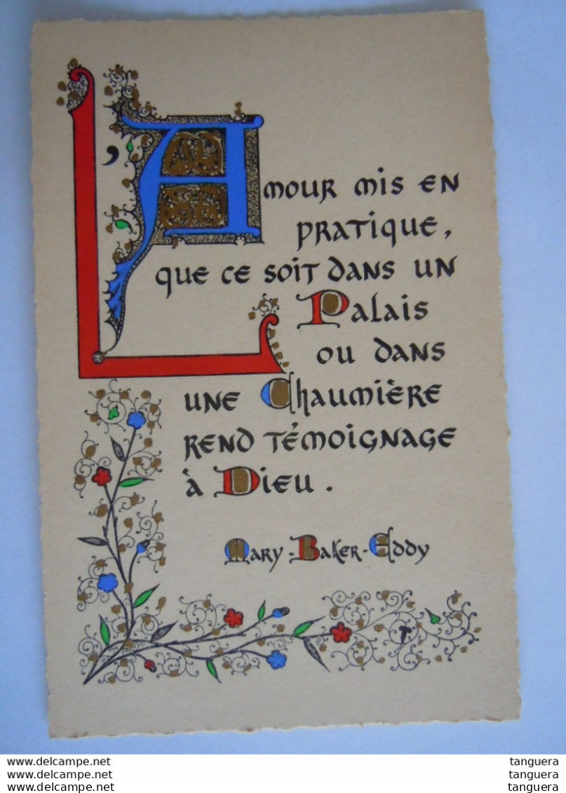 Enluminures Pensée - Mary-Baker-Eddy L'Amour Mis En Pratique, Que Ce Soit Dans Un Palais Ou Dans Une Chaumière... - Philosophie & Pensées