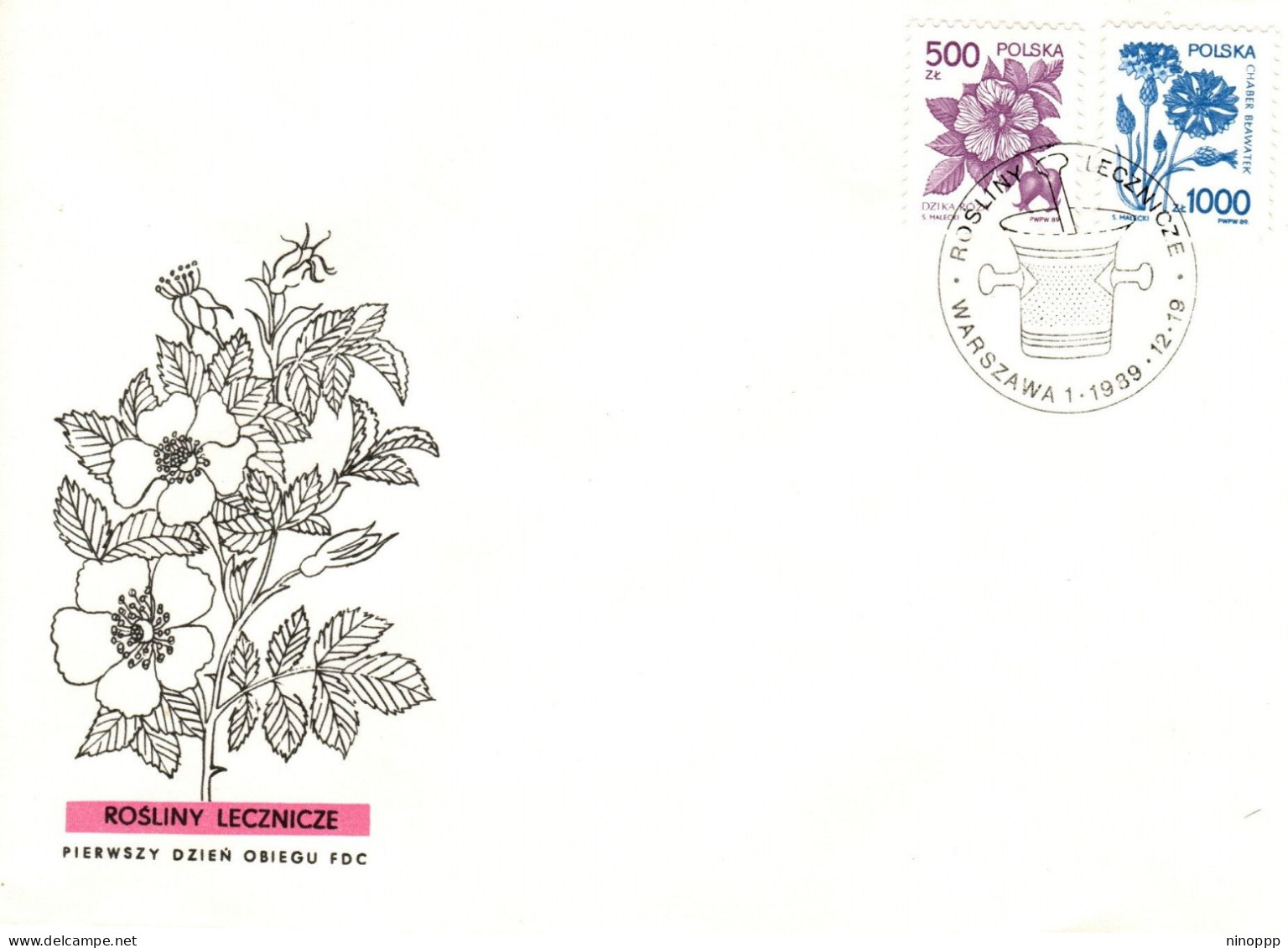 Poland 1989 Daisy First Day Covers - FDC