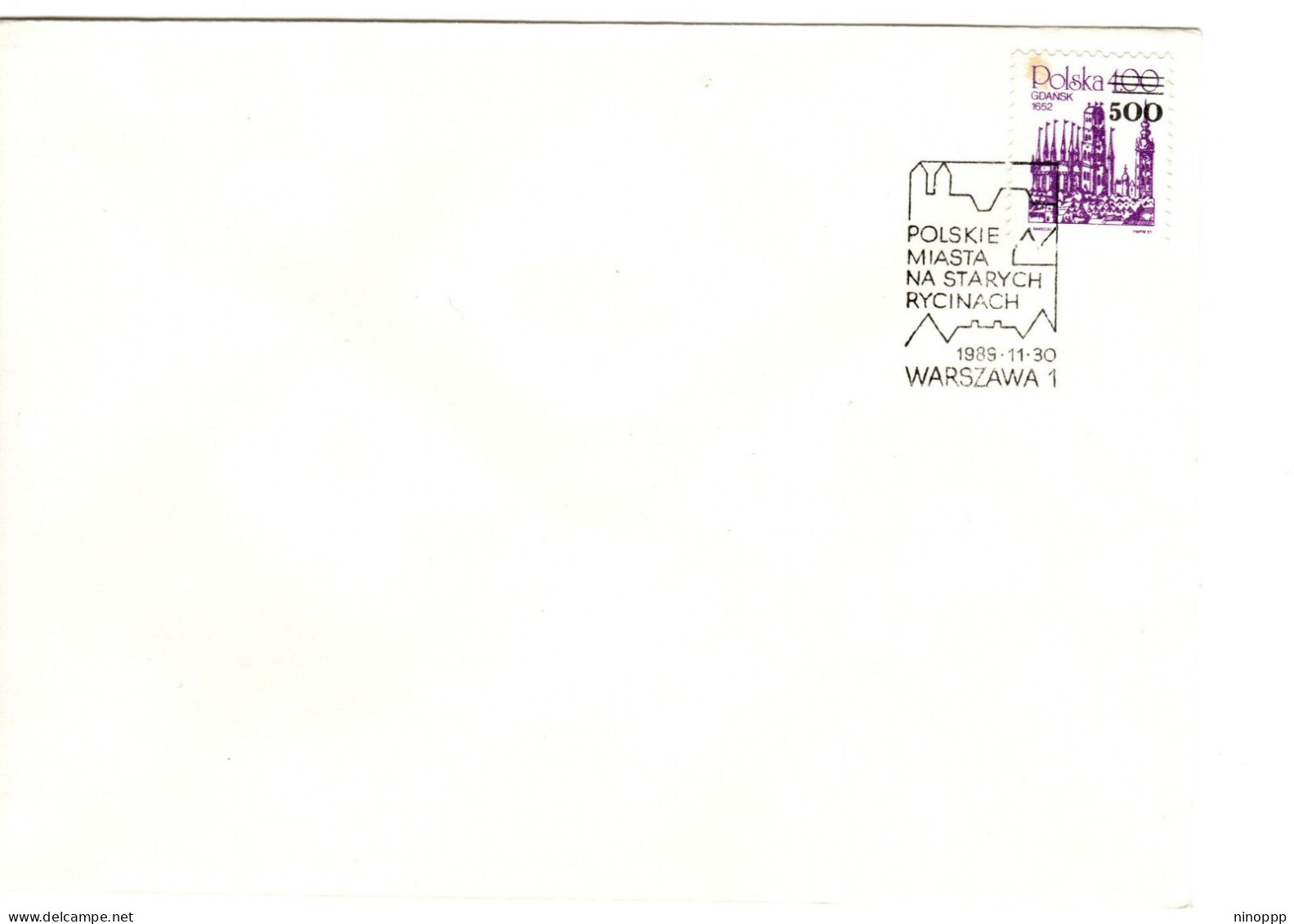 Poland 1989 Surcharged 500 On 400,first Day Cover - FDC