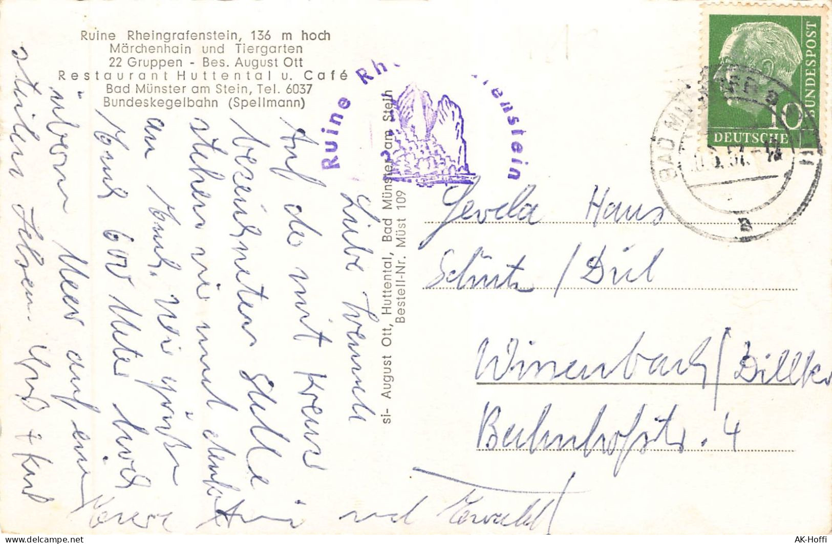 Bad Münster Am Stein Mehrbildkarte 1957 (2873) - Bad Muenster A. Stein - Ebernburg