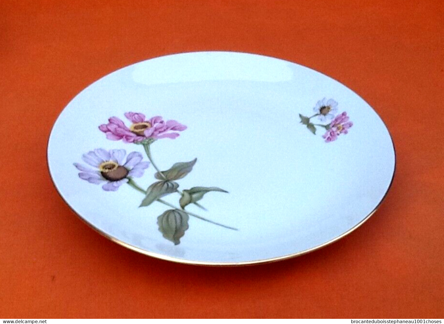 Plat De Service Porcelaine Fine De Bohème - Autres & Non Classés