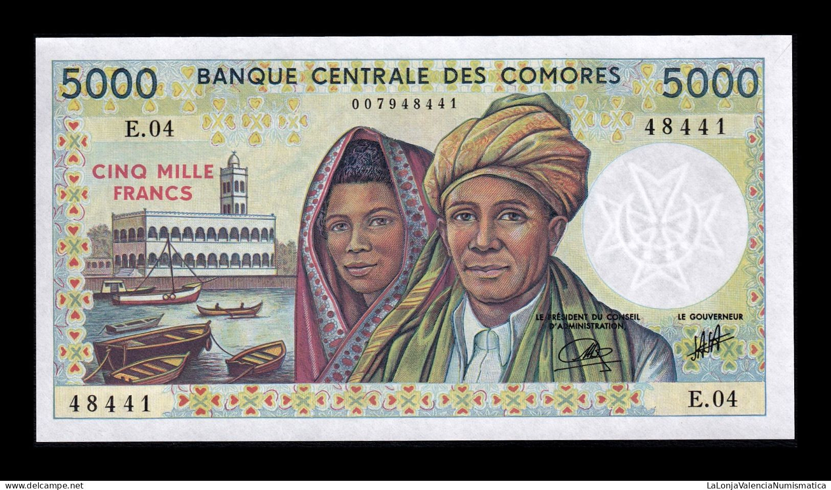 Comoros Comores 5000 Francs ND (2005) Pick 12b Sc Unc - Comoren