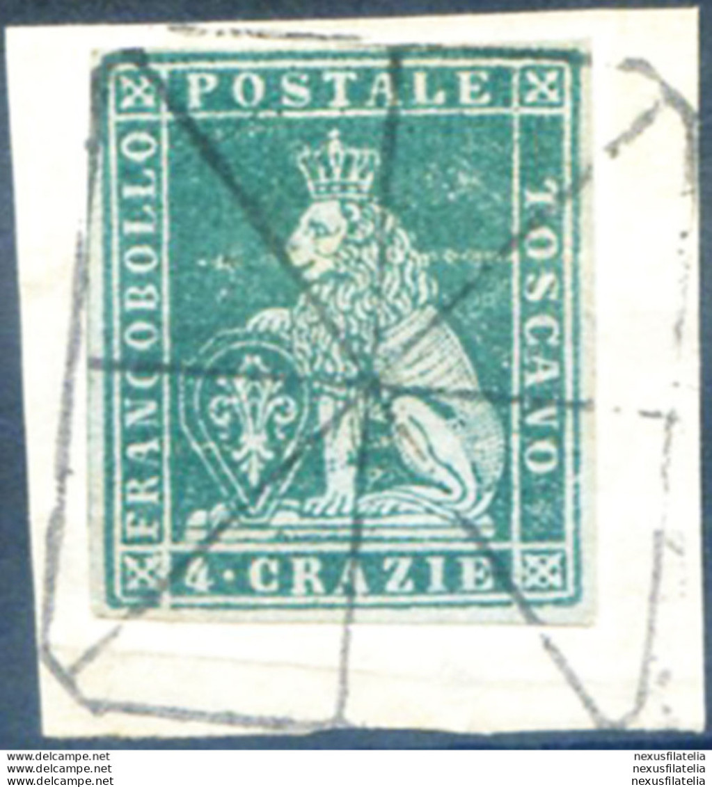 Toscana. Marzocco 4 Cr. 1851-1852. Usato. - Zonder Classificatie