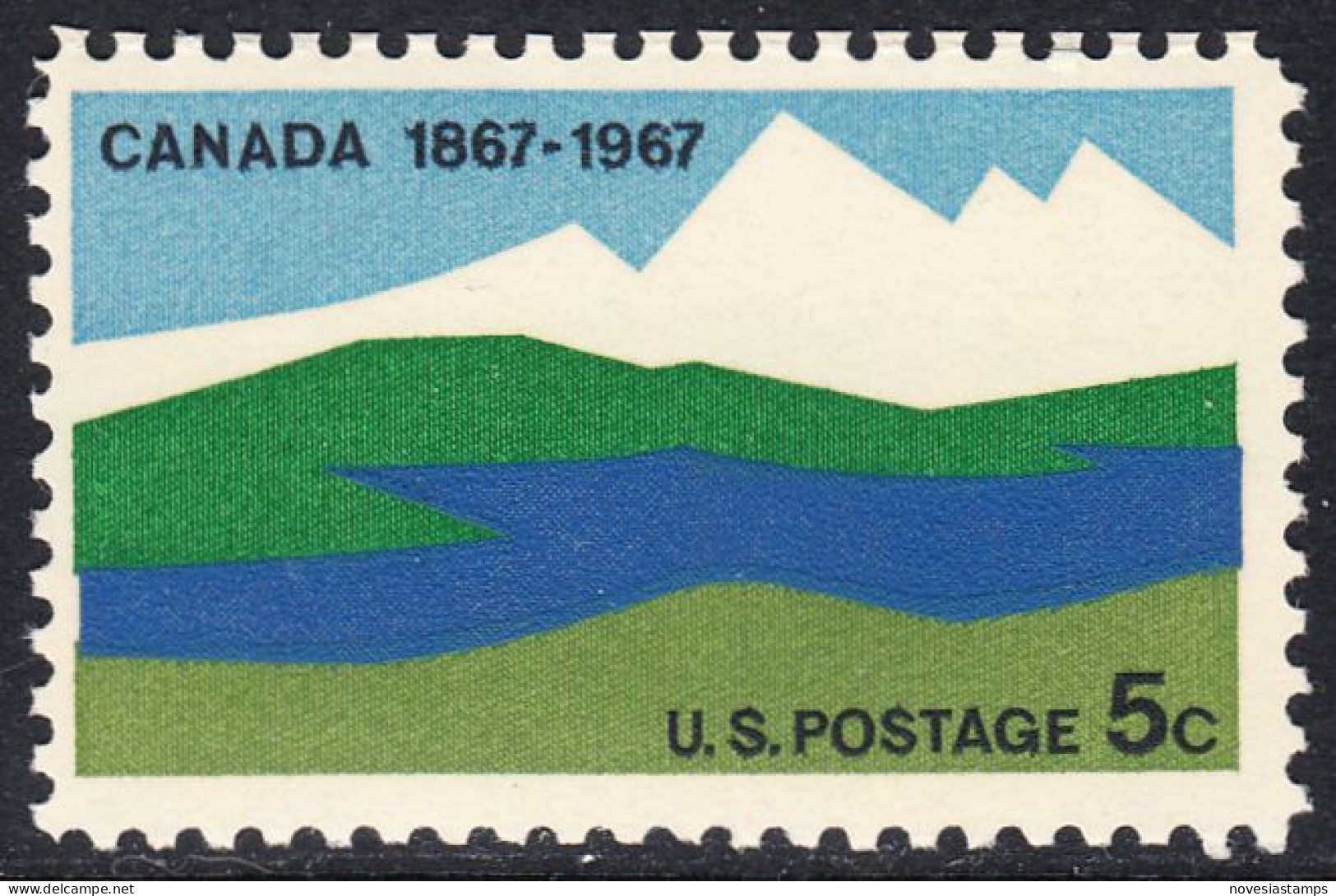 !a! USA Sc# 1324 MNH SINGLE (a3) - Canada Centenary - Nuovi