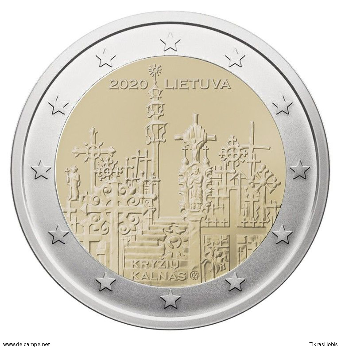 Lithuania 2 Euro, 2020 Cross Mountain - Lithuania