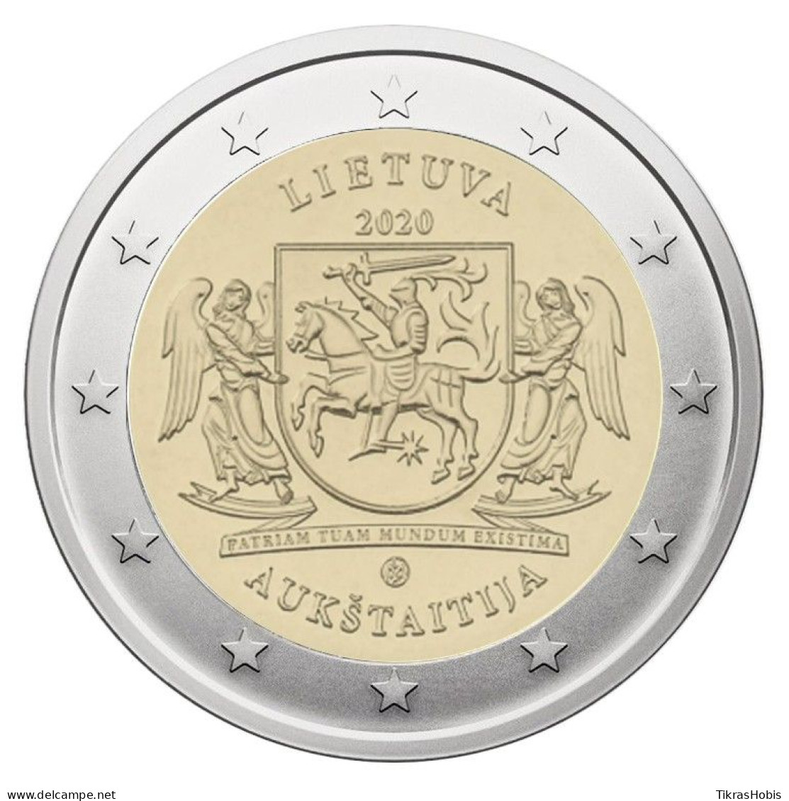 Lithuania 2 Euro, 2020 Aukstaitija - Lithuania