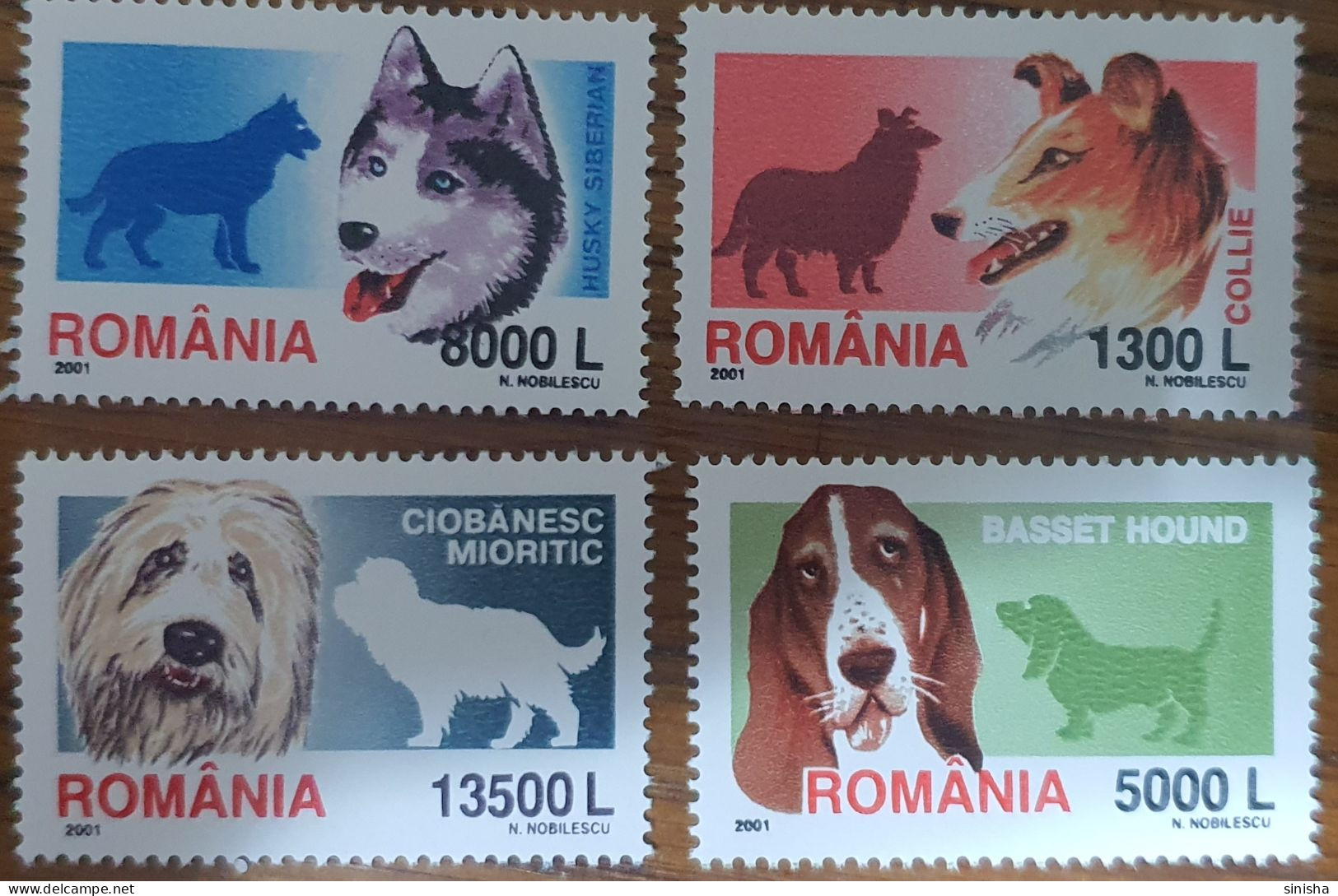 Romania / Animals / Dogs - Used Stamps