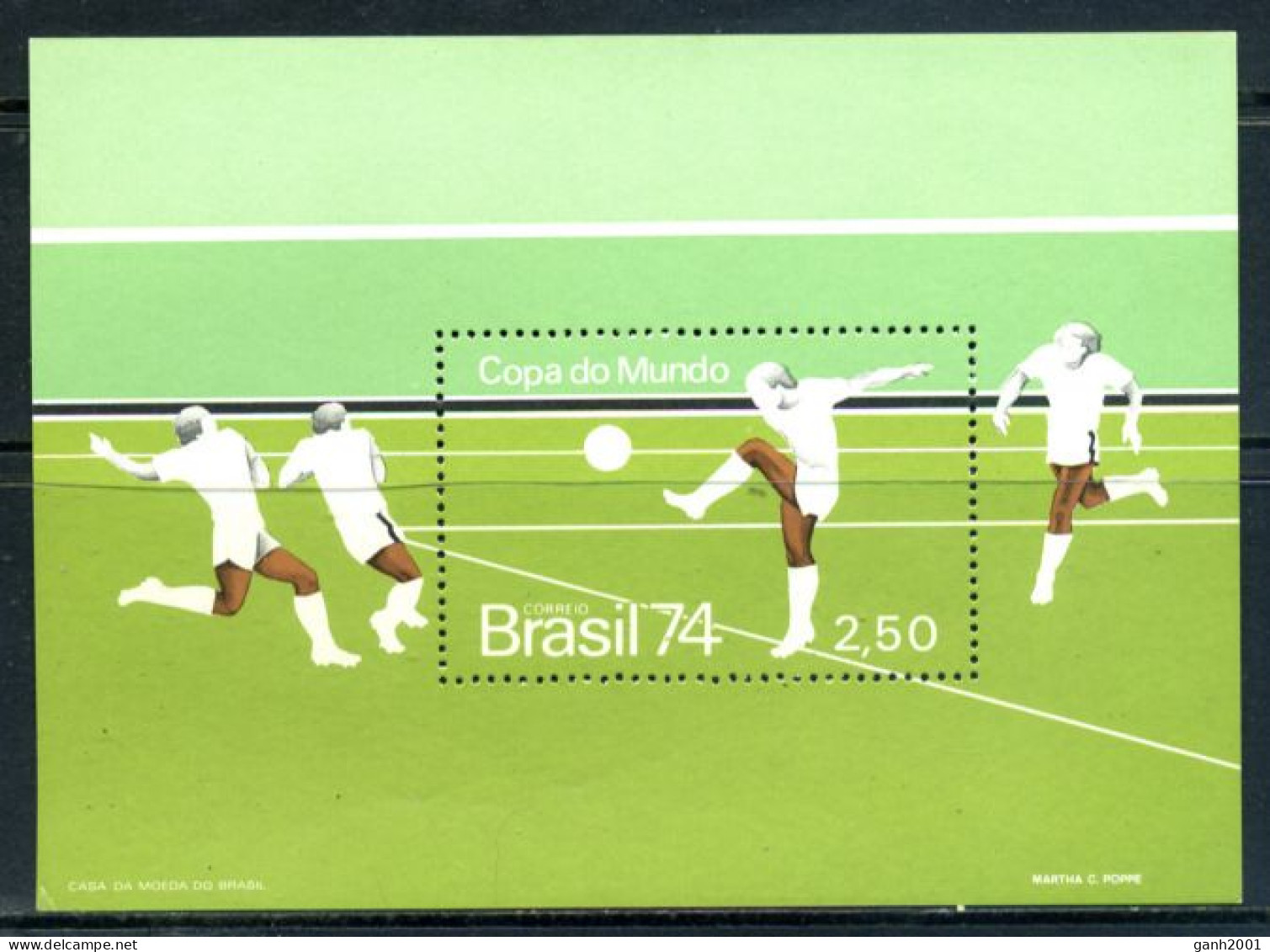 Brazil 1974 Brasil / World FIFA Football Cup Germany MNH Copa Mundial De Fútbol Alemania / Gz42  27-10 - 1974 – Allemagne Fédérale