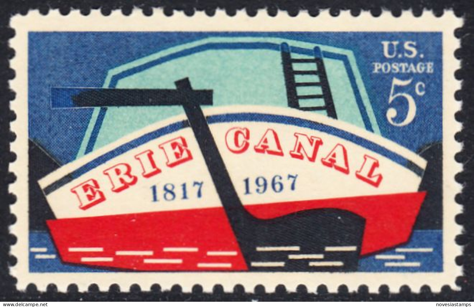 !a! USA Sc# 1325 MNH SINGLE - Erie Canal - Ungebraucht