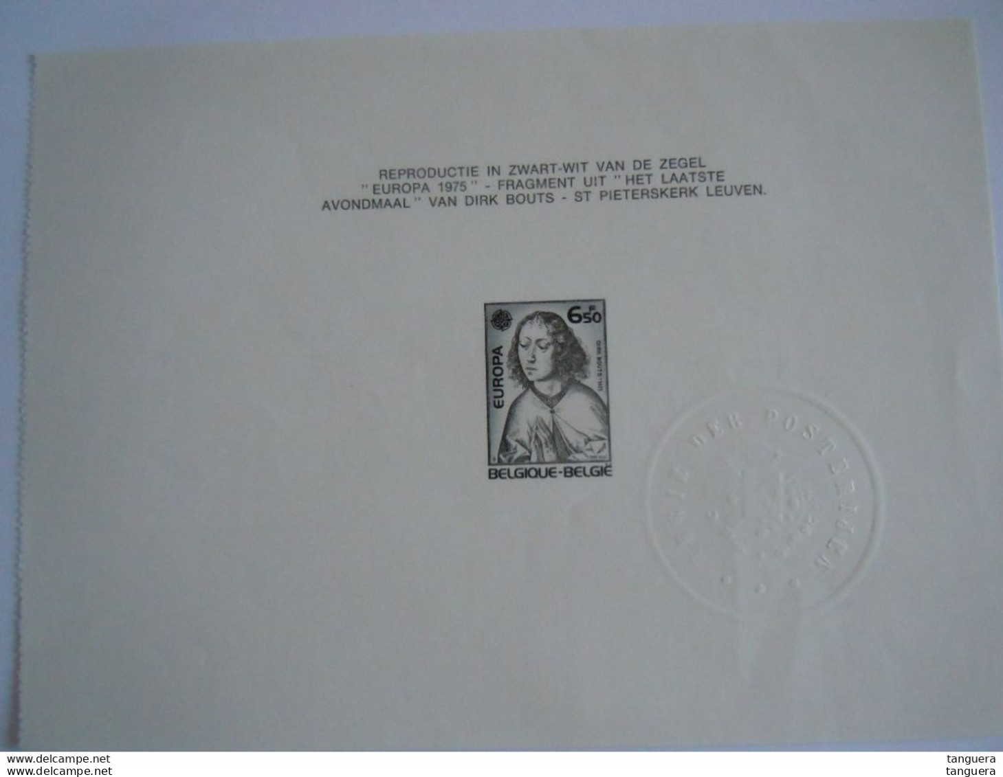 België Belgique ZNP8 NL - 1976 - Europa 1975  (1766) - B&W Sheetlets, Courtesu Of The Post  [ZN & GC]