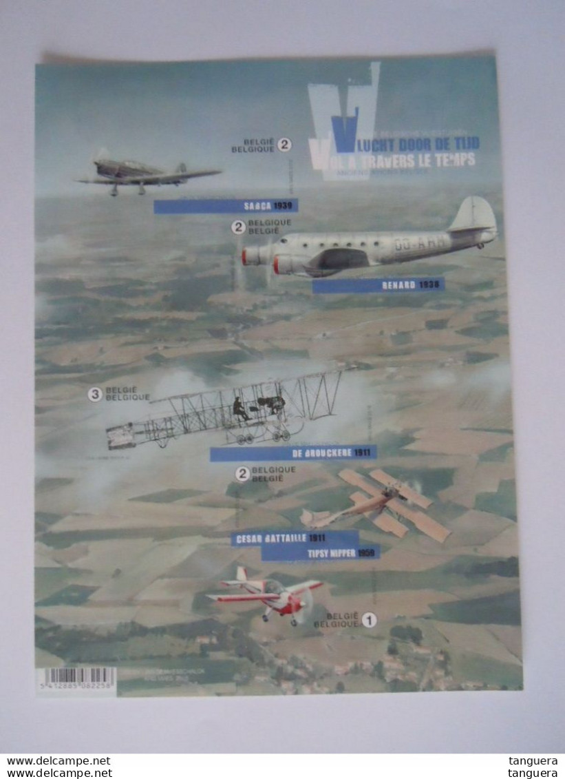 België Belgique GCD14 - 2016 - Avions Vliegtuigen (BL235) - Zwart-witblaadjes [ZN & GC]