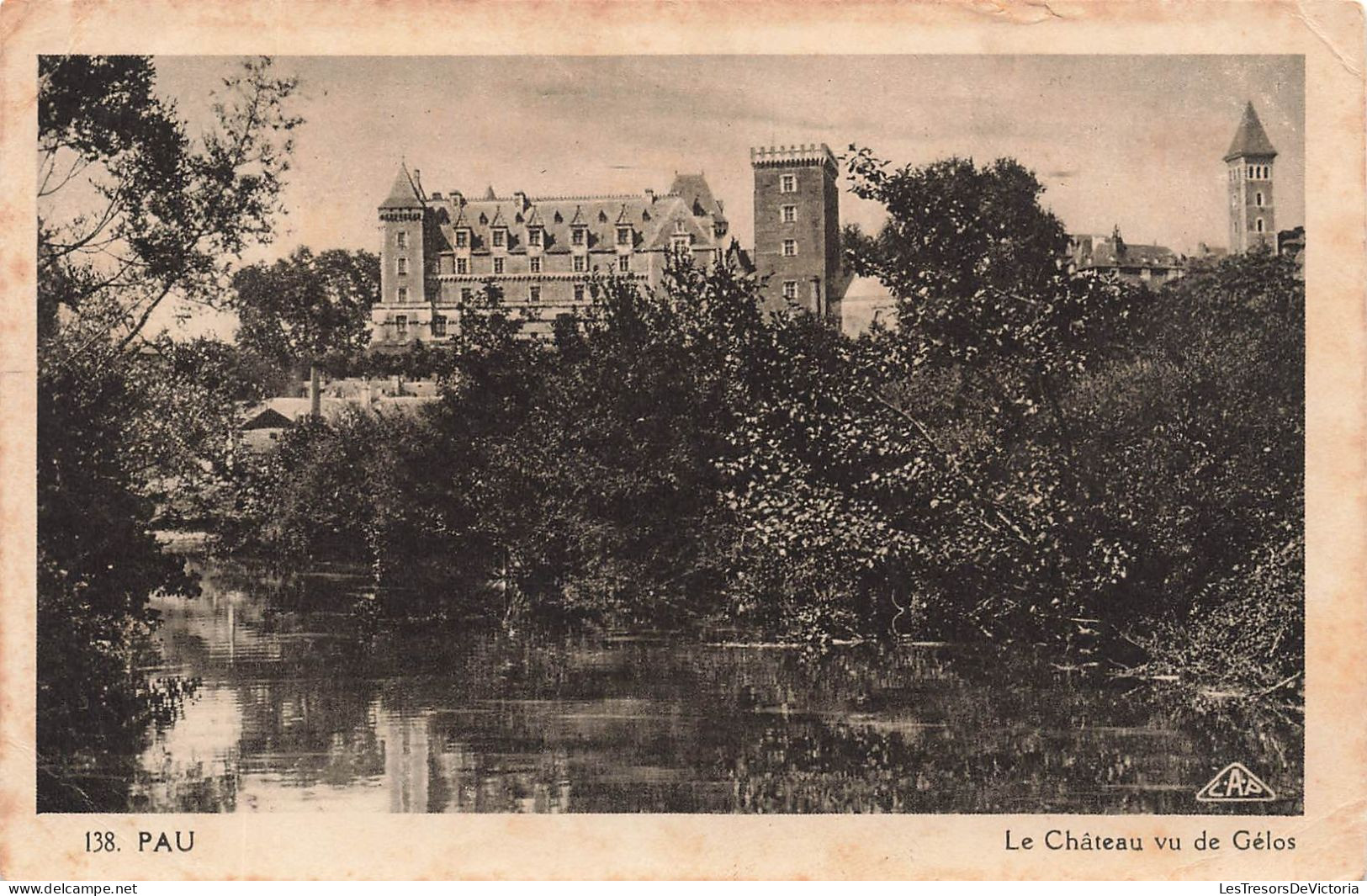 FRANCE - Pau - Vue Sur Le Château Vu De Gélos - Carte Postale Ancienne - Pau