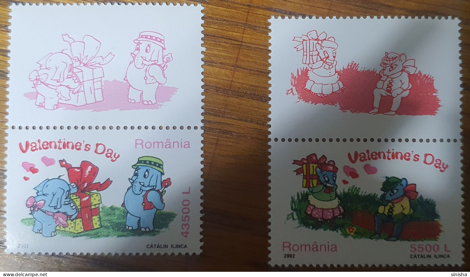 Romania / Valentine`s Day - Used Stamps