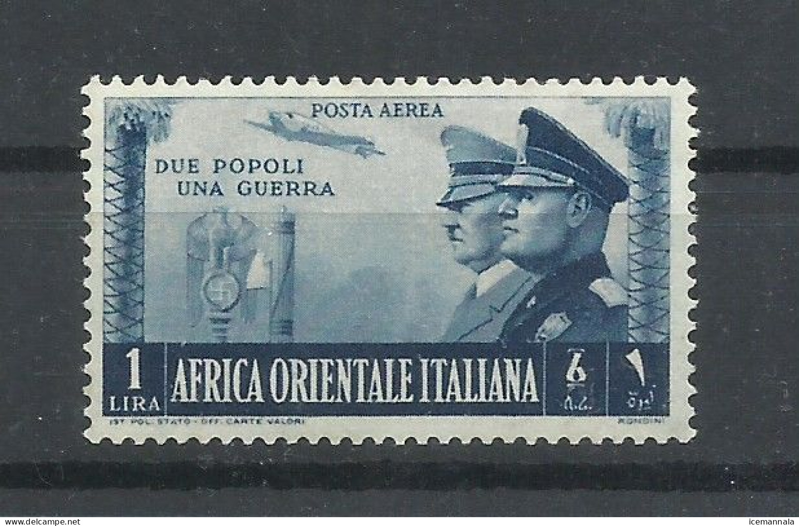 AFRICA  ORIENTAL  YVERT  AEREO  21  MH  * - Africa Oriental Italiana