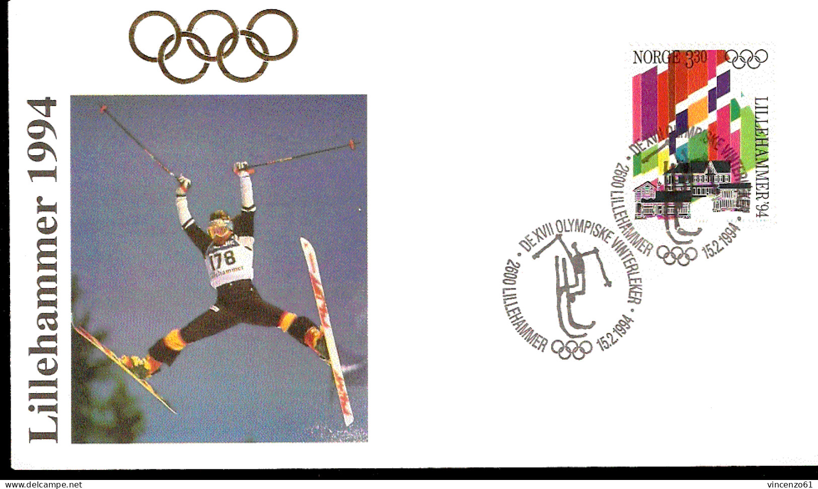 OLIMPIADI DI LILLEHAMMER 1994 GARA DI FREE STYLE ANNULLO A TEMA - Hiver 1994: Lillehammer