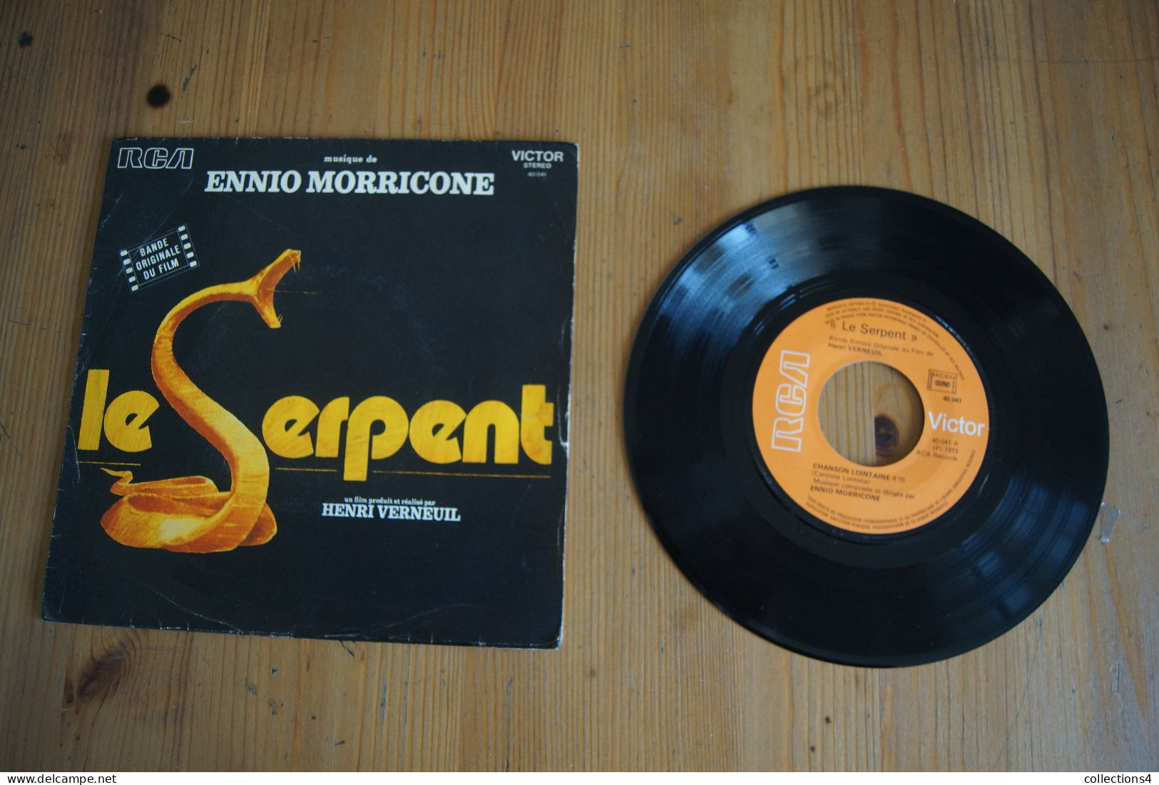 ENNIO MORRICONE LE SERPENT SP 1973 DU FILM  DE HENRI VERNEUIL - Musique De Films