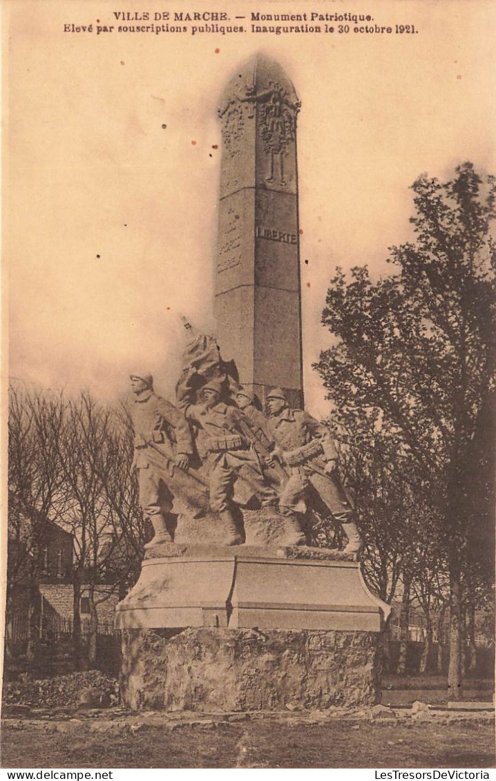BELGIQUE - Ville De Marche - Vue D'un Monument Patriotique - élevé Par Souscription Publiques - Carte Postale Ancienne - Marche-en-Famenne
