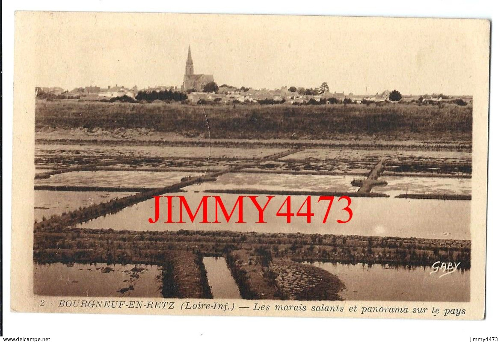 CPA - BOURGNEUF-EN-RETZ En 1957 (Loire-Inf.) Les Marais Salants Et Panorama Sur Le Pays - N° 2 - Edit. G. Artaud - Bourgneuf-en-Retz