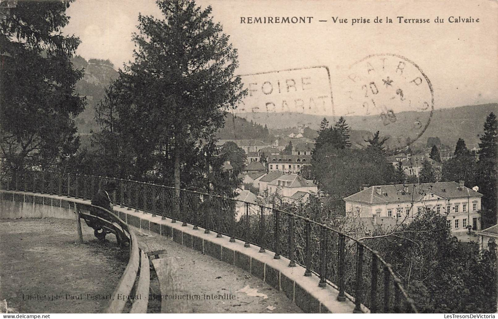 FRANCE - Remiremont - Vue Prise De La Terrasse Du Calvaire - Carte Postale Ancienne - Remiremont