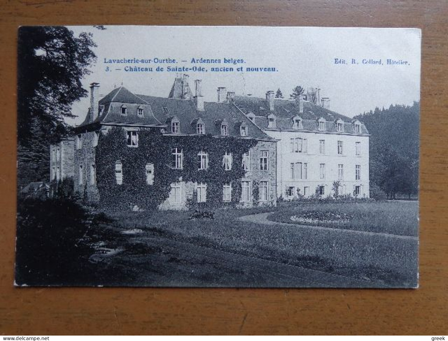 Lavacherie Sur Ourthe: Chateau De Sainte Ode, Ancien Et Nouveau -> Beschreven 1906 - Sainte-Ode