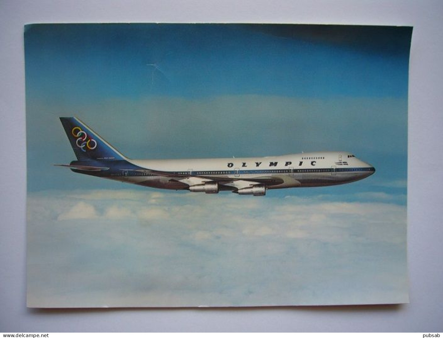 Avion / Airplane / OLYMPIC AIRWAYS / Boeing 747 / Airline Issue / Size : 15X21cm - 1946-....: Era Moderna