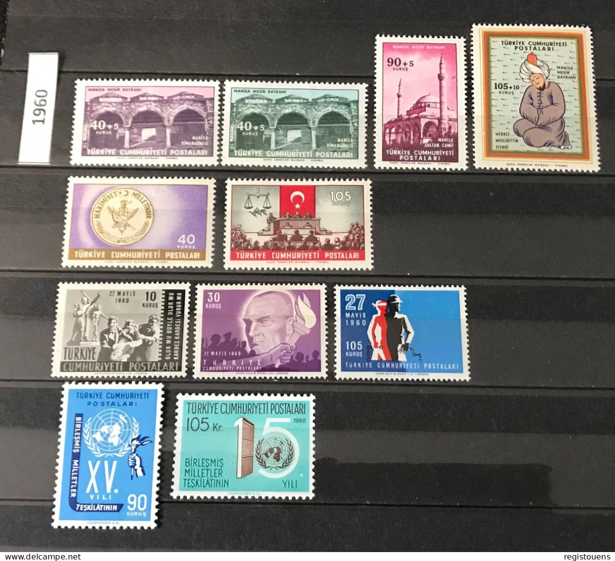 Lot De 11 Timbres Neufs** Turquie 1960 - Ungebraucht