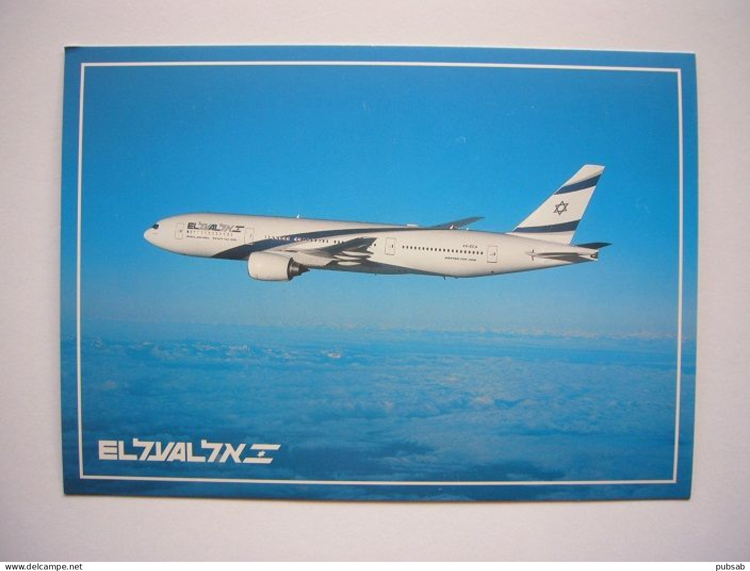 Avion / Airplane / EL AL / Boeing 777-200 / Airline Issue / Size : 12X16,5cm - 1946-....: Era Moderna