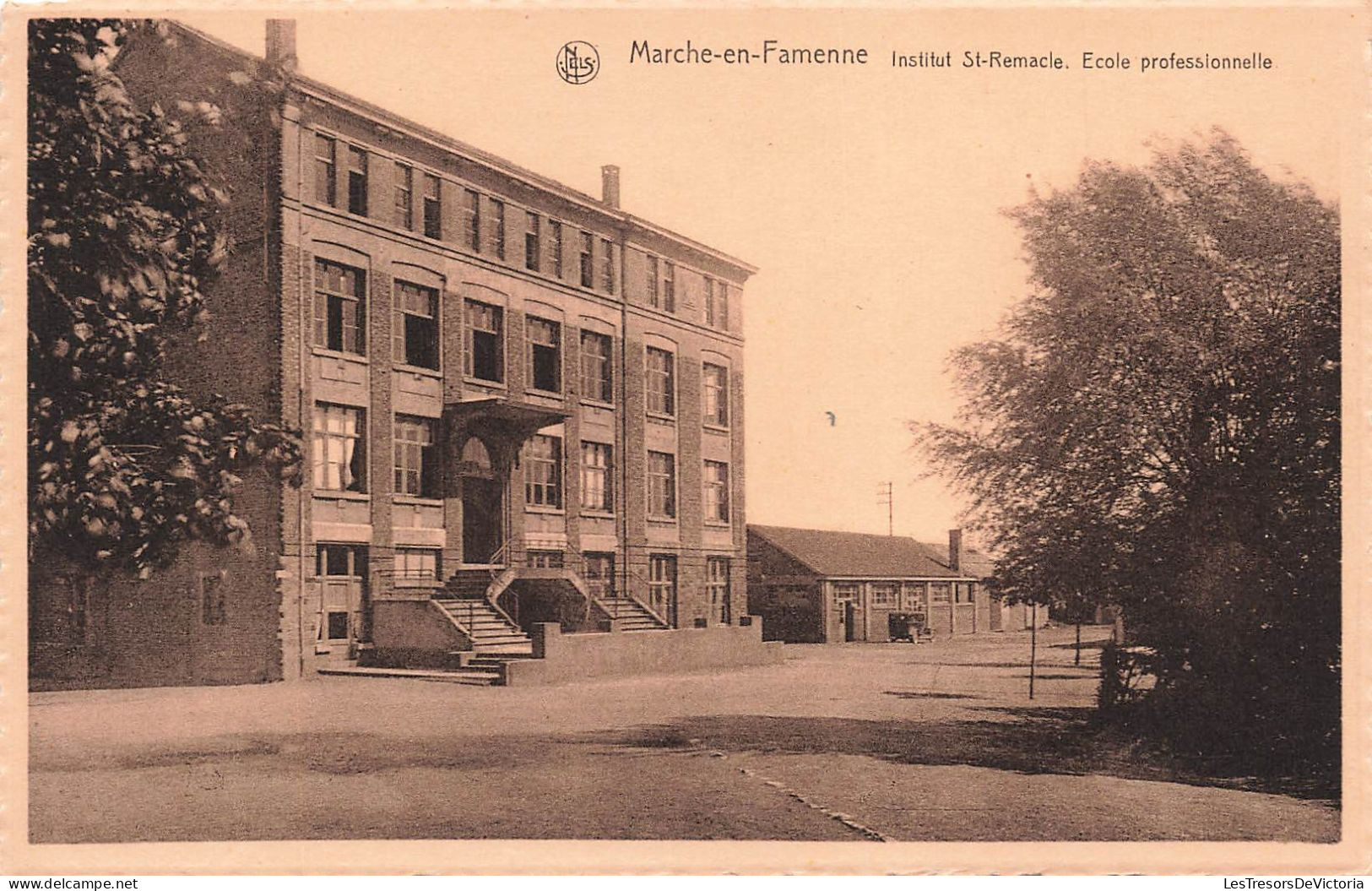 BELGIQUE - Marche En Famenne - Vue Panoramique Sur L'institut St Remacle - école Professionnelle- Carte Postale Ancienne - Marche-en-Famenne