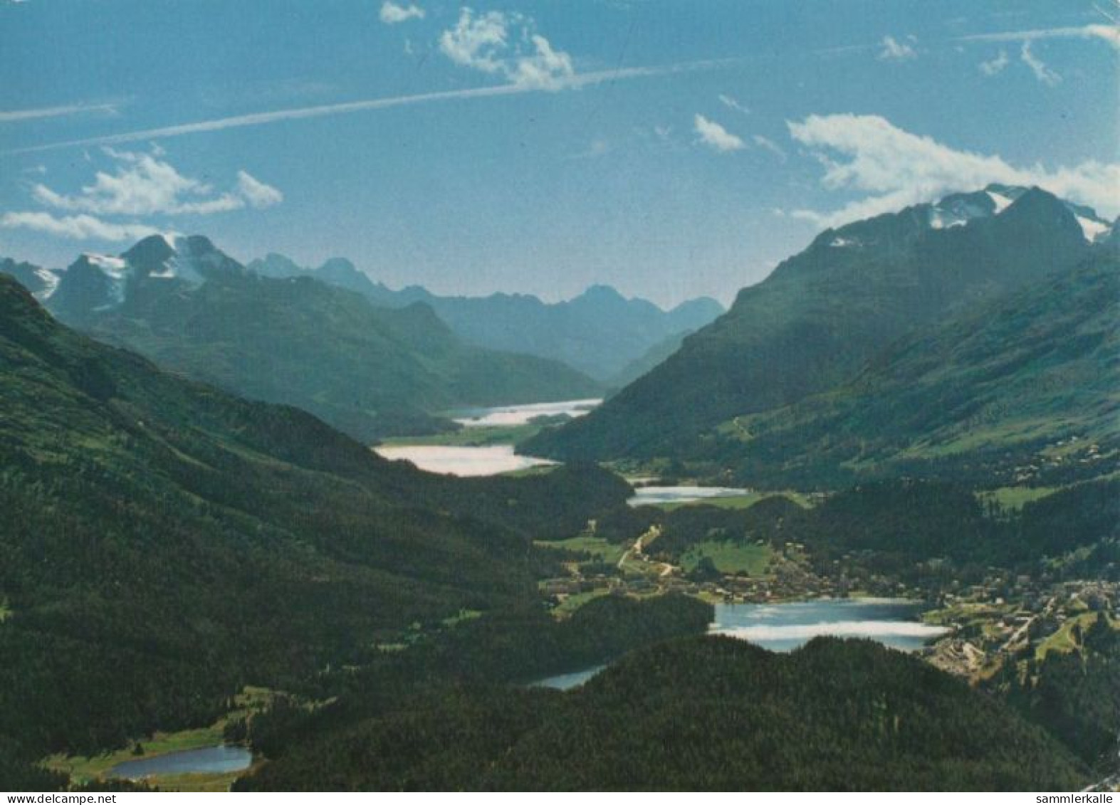 91418 - Schweiz - Oberengadin - Blick Von Muottas Muragl Auf Die Seen - Ca. 1985 - Autres & Non Classés