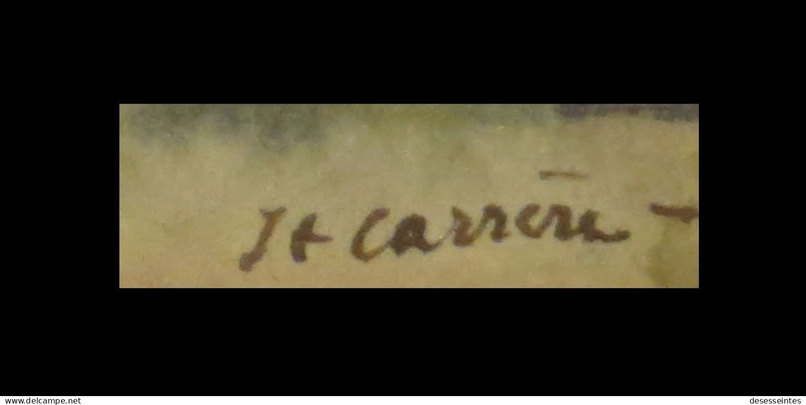 [LOIRE-ATLANTIQUES SAINT-NAZAIRE] CARRERE (Jean-Gérard) - Aquarelle Sur Traits De Crayon ; Signée : ''Le Croisic'' - Aquarelles