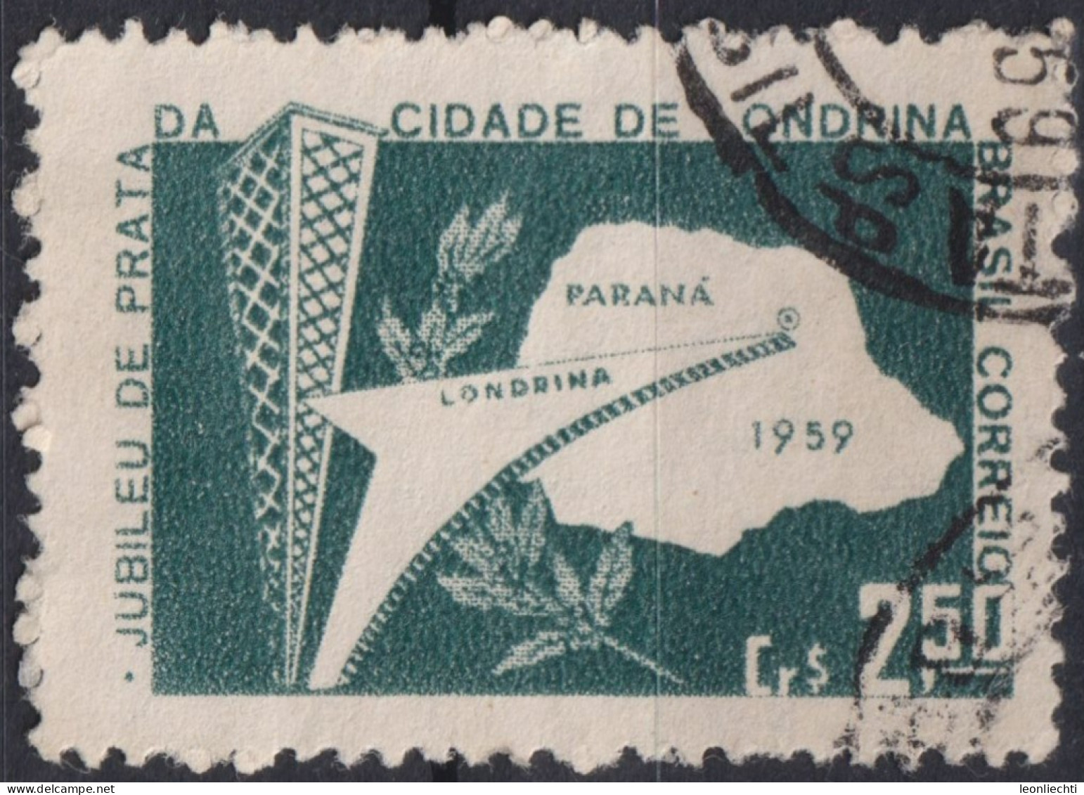 1959 Brasilien ° Mi:BR 962, Sn:BR 897, Yt:BR 680, Londrina And Parana - Oblitérés