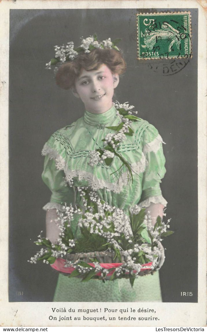 FANTAISIES - Femme - Pour Qui Le Désire - Voilà Du Muguet - Carte Postale Ancienne - Women