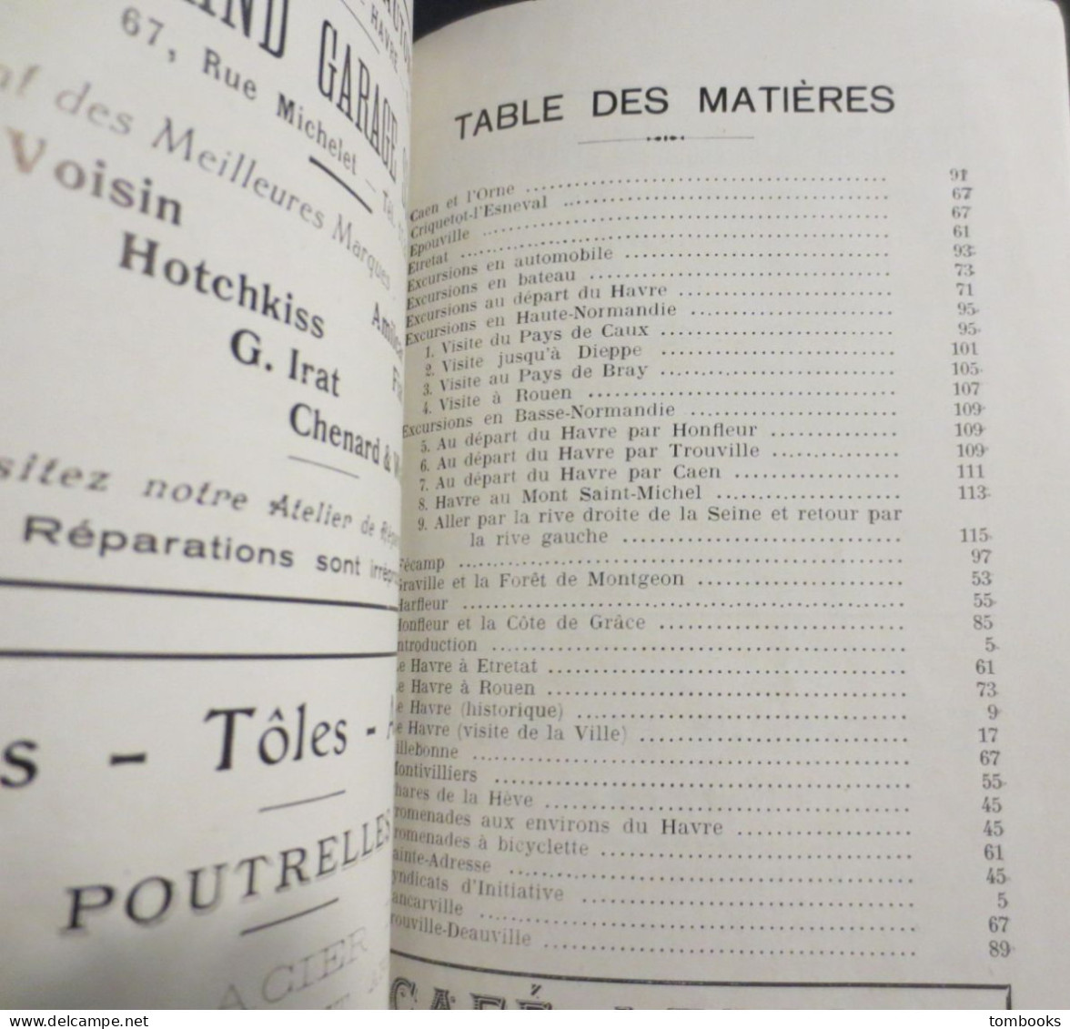 Le Havre - Guide du Havre & de la Région par Gaston Hauville - 1929 - B.E -