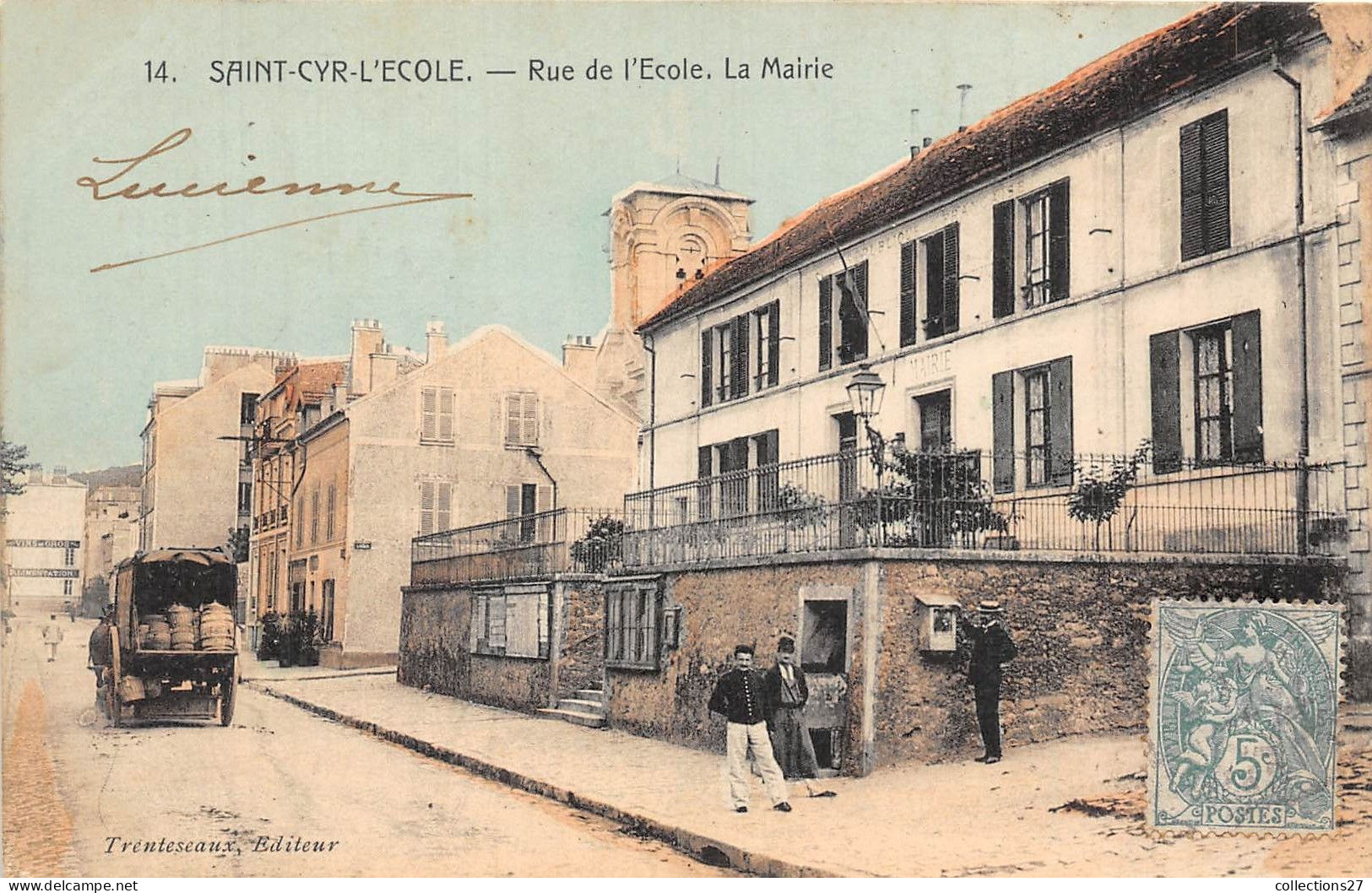 78-SAINT-CYR-ECOLE- RUE DE L'ECOLE LA MAIRIE - St. Cyr L'Ecole