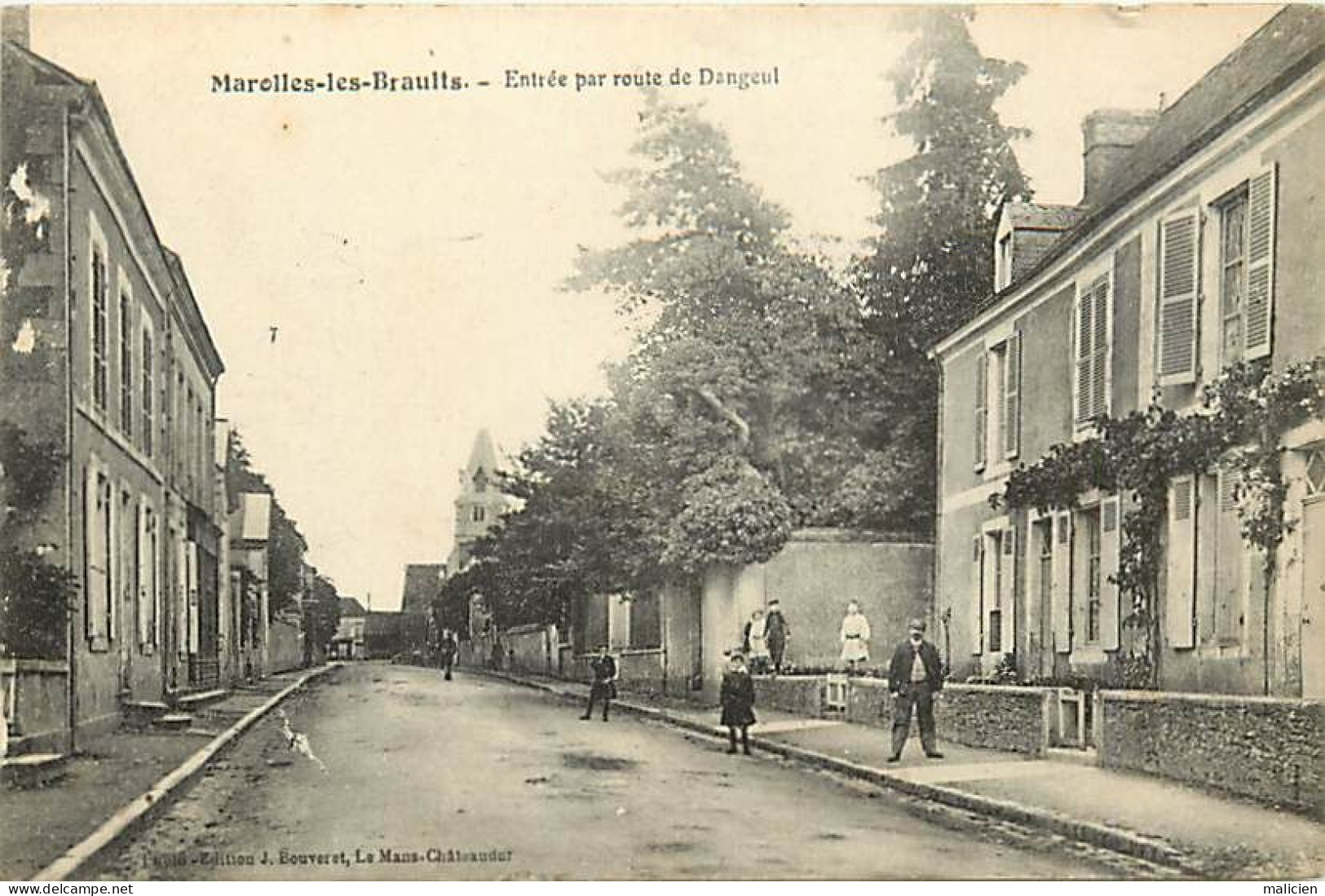 - Sarthe -ref-980- Marolles Les Braults - Entrée Par Route De Dangeul - - Marolles-les-Braults