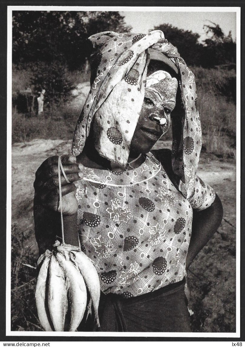 Postcard 'Macua Fish House', Necala Bay, Mozambique. Photo By José H. Silva 1957.Postal 'peixeira De Macua', Baía Necala - Mozambique