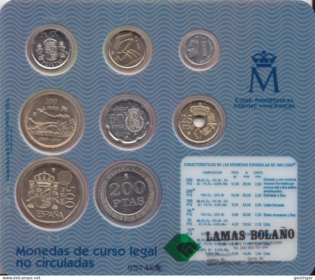 Cartera Oficial FNMT / MINT SET 2001 - Mint Sets & Proof Sets