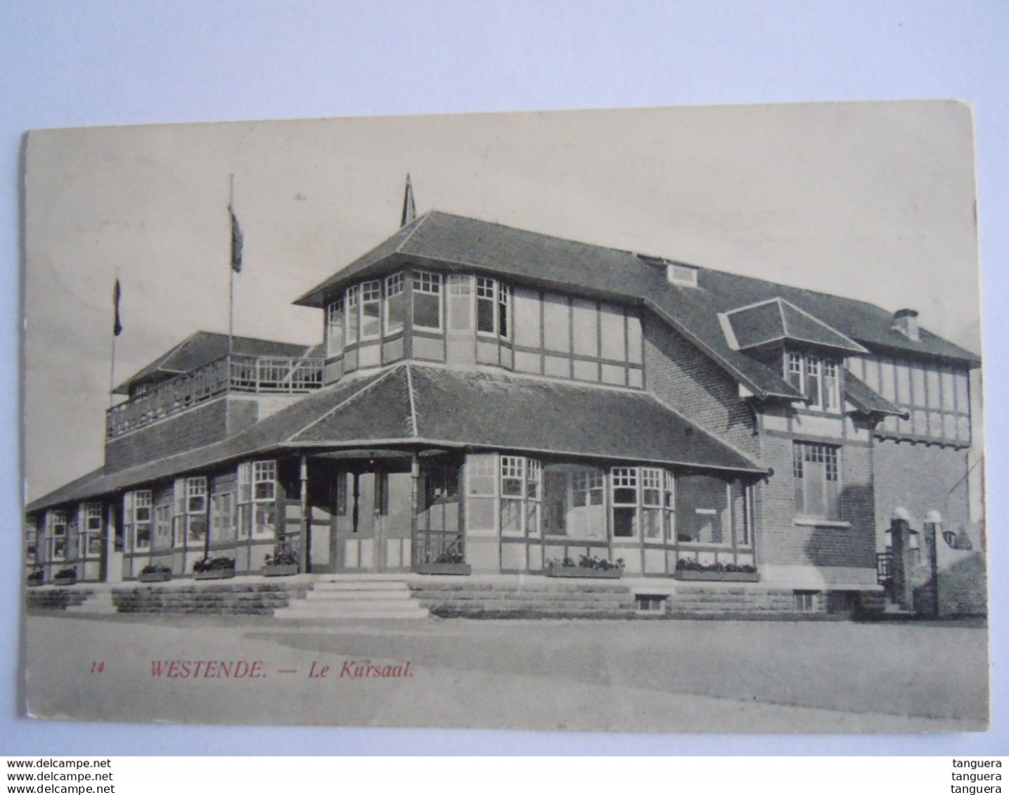 Westende Le Kursaal 14 Edit Van Den Heuvel Gelopen Circulée 1910 - Westende