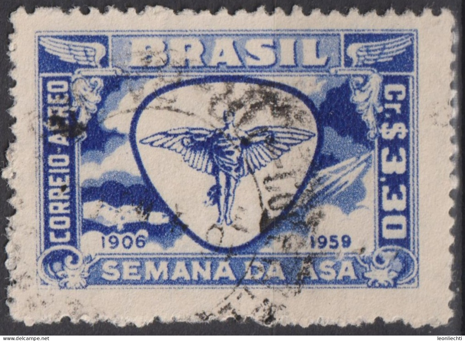 1959 Brasilien AEREO ° Mi:BR 964, Sn:BR C90, Yt:BR PA78, 25ª Wings Week - Used Stamps