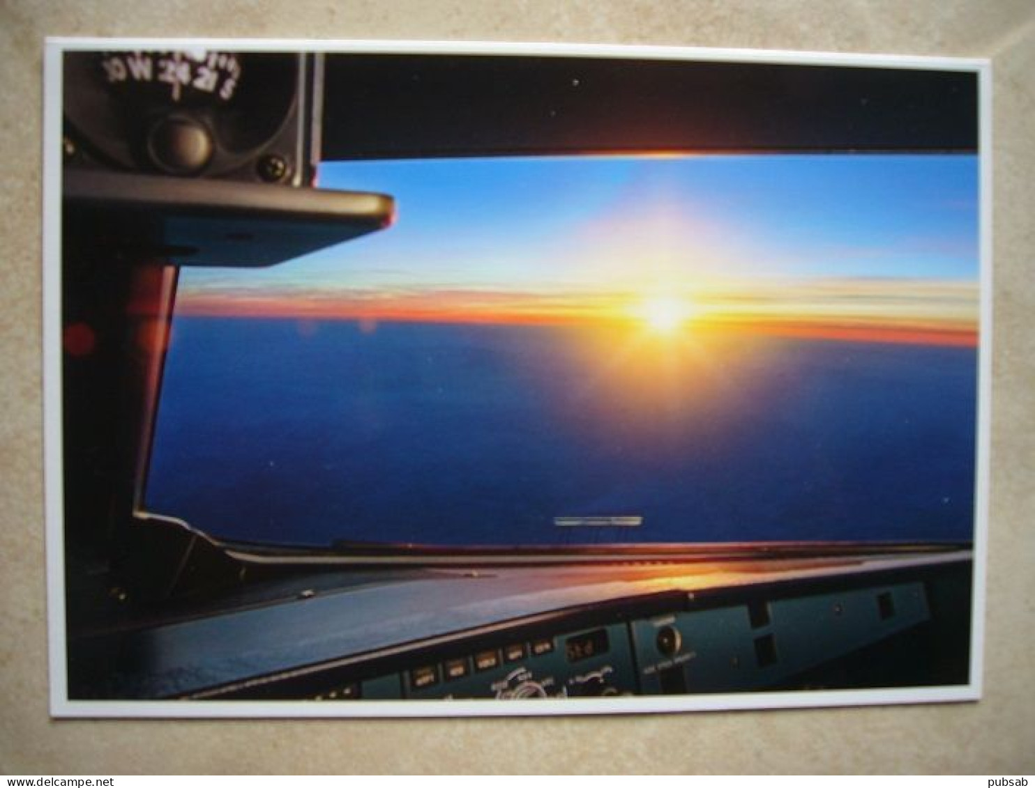 Avion / Airplane / LUFTHANSA / Sunset Over Western Europe / Airline Issue / Size : 15X21cm - 1946-....: Era Moderna