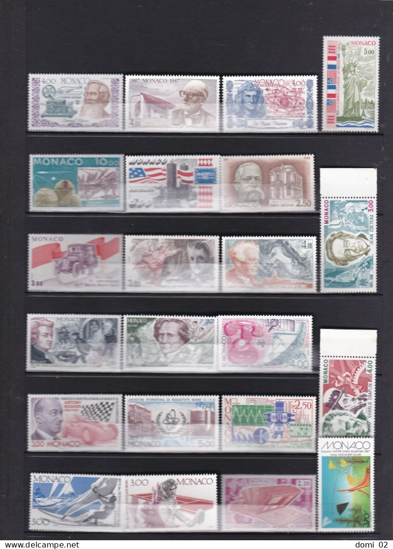 LOT 22 TIMBRES   MONACO  NEUF** - Collections, Lots & Séries