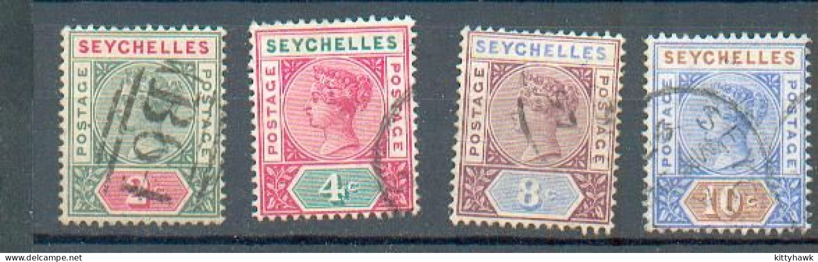 B 119 - Seychelles - YT 1B - 2A - 3B - 4A ° Obli - Seychelles (...-1976)