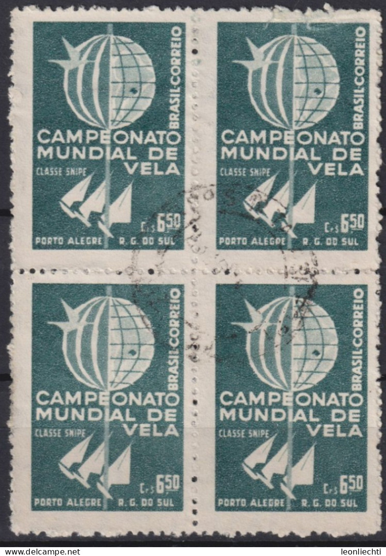 1959 Brasilien ° Mi:BR 965, Sn:BR 898, Yt:BR 684, World Sailing Championships, Porto Alegre - Used Stamps