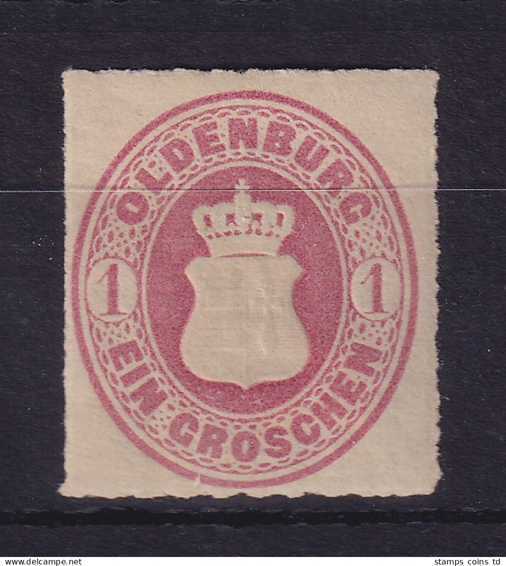 Oldenburg 1862 Wappen 1 Groschen Mi.-Nr. 17 B Ungebraucht * - Oldenburg
