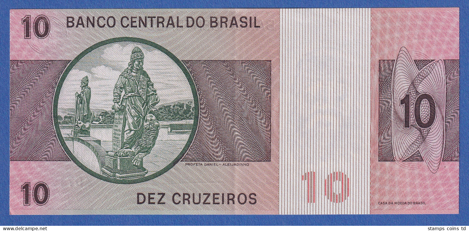 Brasilien 1970 Banknote 10 Cruzeiros Bankfrisch, Unzirkuliert. - Sonstige – Amerika